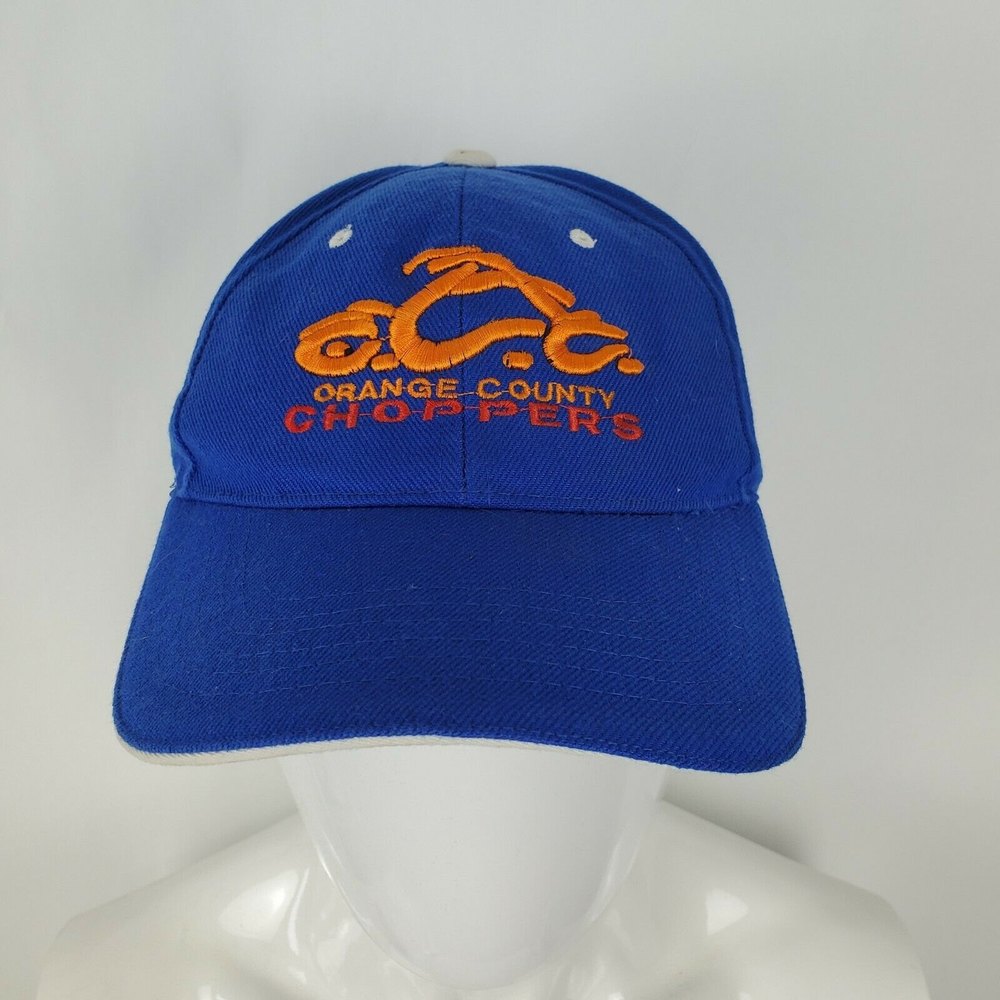 Orange County Choppers Hat Cap Strapback Blue Adjustable Biker Motorcycle Mens